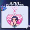 Акриловое Сердце, Брелок Милая Анимация Подвеска для Сумки KPOP Периферия