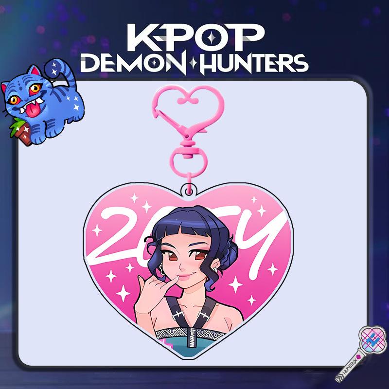 Акриловое Сердце, Брелок Милая Анимация Подвеска для Сумки KPOP Периферия