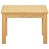 Coffee Table Light Acacia Wood 50 x 35 x 36 cm Solid Acacia Wood