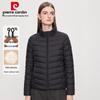 Pierre Cardin Женская легкая стеганая куртка с воротником-стойкой, 90% утиный пух