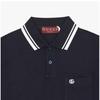 Gucci Gg STripe Collar Polo Men S ShorT Sleeve T ShirT 795174 Xjg16 4003
