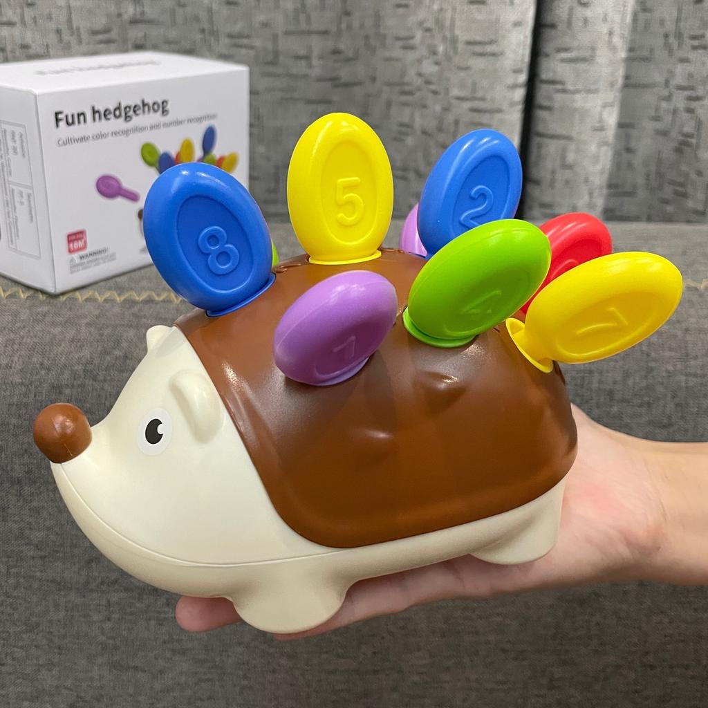 Цветные игрушки-ежики для малышей - развивают координацию рук и глаз, навыки решения проблем и критическое мышление