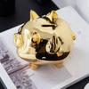 YIZAN Andifany Ceramic Gold Pig Piggy Bank Cute Coin Piggy Bank Home Furnishings Lucky Pig Decoration, Gold Pig