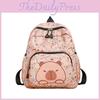 Cartoon Cute Capybara Letter Pattern Children Backpack For Children Young
