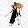 Uniform Ichigo Kurosaki Anime Lron On Patches For Clothes Bag Tshirt Heat Transfer Stickers Stripes Appliques