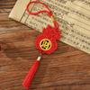Blessing Word Lunar New Year Hanging Ornament Wood Car Pendant Spring Festival Bonsai Pendant  Door