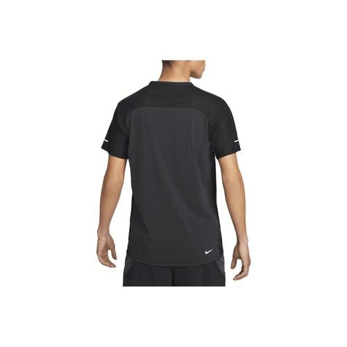 Nike Черная повседневная футболка с коротким рукавом и круглым вырезом с принтом-буквой для мужчин