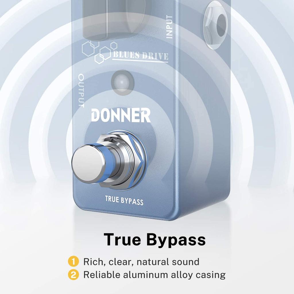 Donner Overdrive Guitar Effector Distortion Pedal Blues Drive