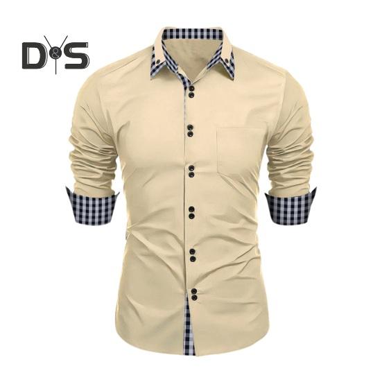 Мужская весенняя рубашка с цветными блоками и клетчатым принтом, однобортная приталенная рубашка с длинным рукавом и пуговицами с лацканами, уличная одежда, повседневная деловая рубашка-кардиган, пальто