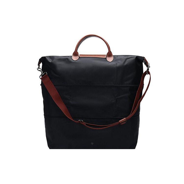 Longchamp Le Pliage Short Handle Foldable Fabric Nylon Shoulder Tote Bag Large Women bags Black 1911089001