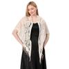 Womens Triangle Poncho Multiple Colors Sheer Tassels Scarf Lace Wedding Party Accessories