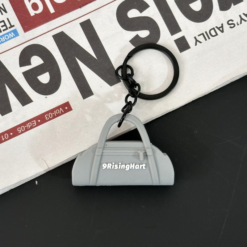 New Soft Pilates Keychain Yoga Core Bed Keychain Silicone Gym Key Chain Motivational Girl Gym Accessories Fitness Gifts