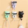 Kitten Hooks Cartoon Cats Gravities Induction Decorative Hooks Storage Racks For Keys Umbrellas Towels Adhesive Hooks