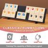 AIUAZA Игрок Раммикуб Игра Раммикуб Портативный Раммикуб Дорожная Игра 4 Фишки Классическая Игровая Доска Включает Цифровые Карты Маджонг 2-4 Игрока, Набор из 106 Фишек,