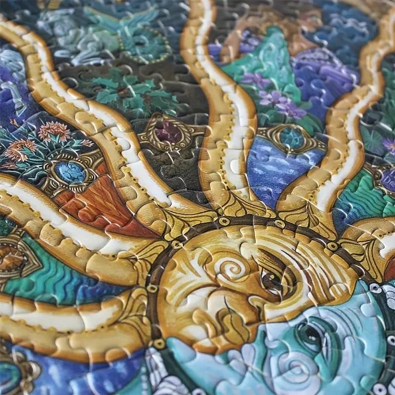 Круглый пазл для взрослых 1000 деталей 12 созвездий Игры-вызовы Обучающие развивающие пазлы Игрушки Лунный пазл Космический плоский пазл