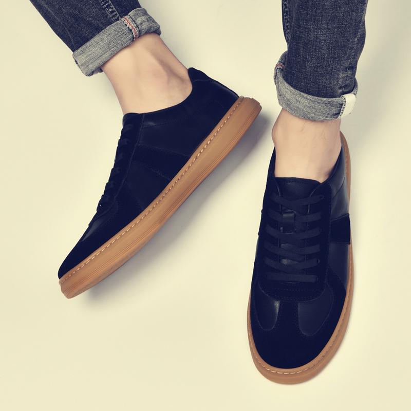 Мужская повседневная обувь из натуральной кожи, деловая офисная обувь на шнуровке, белая, черная мужская обувь, модные кроссовки