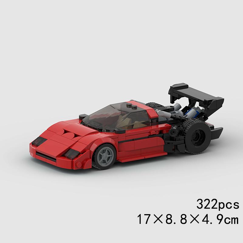MOC Car Super Race City Speed ​​Sport Pickup Vehicle Model Building Blocks Rally Supercar Racing Bricks Christmas Gift Technical