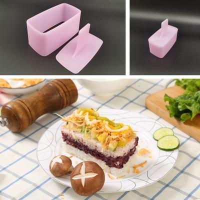 4 шт. Форма для рисовых шариков Набор форм для онигири с треугольными формами для риса Суши Stamper Rice