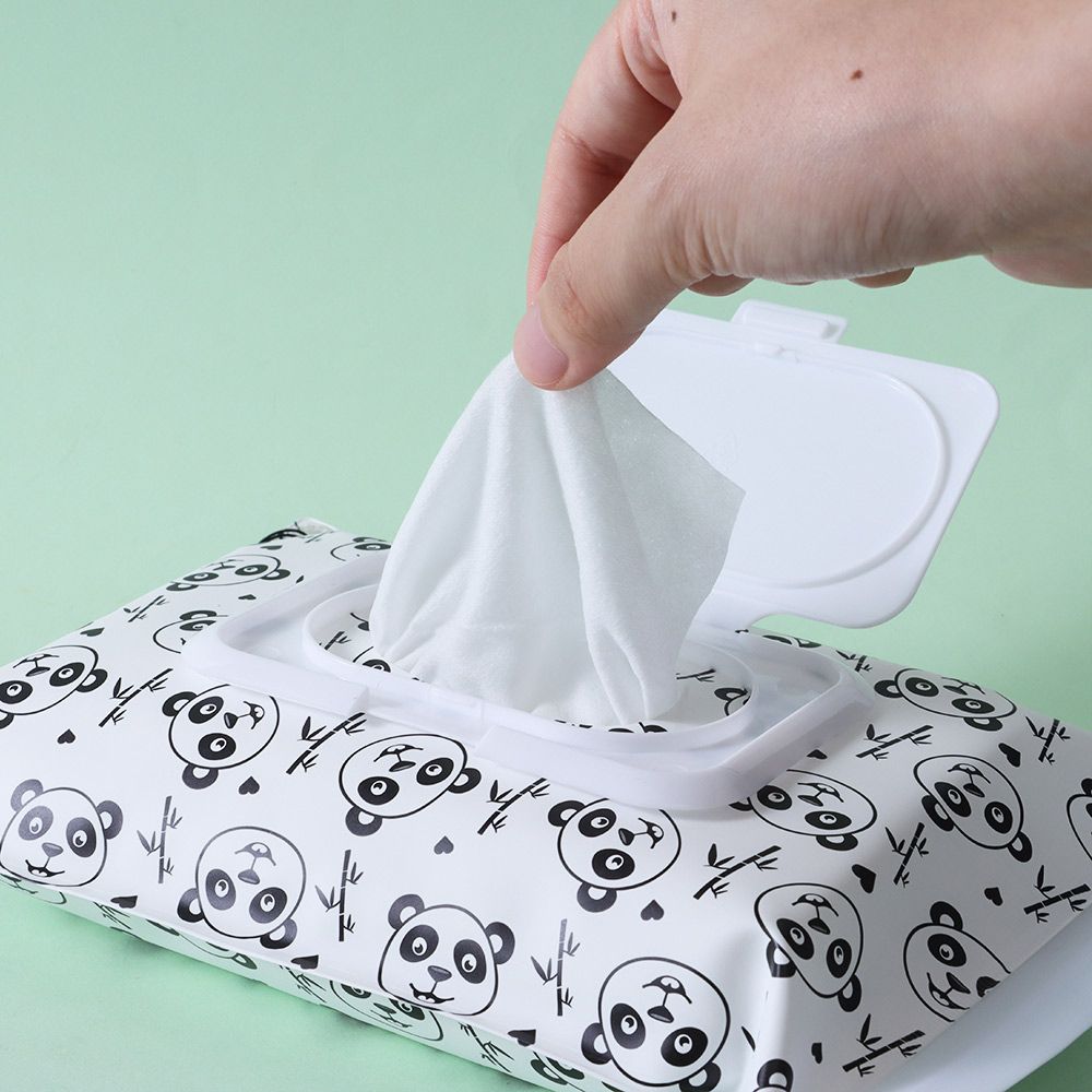 Удобный контейнер-раскладушка с застежкой-кнопкой для чистых салфеток