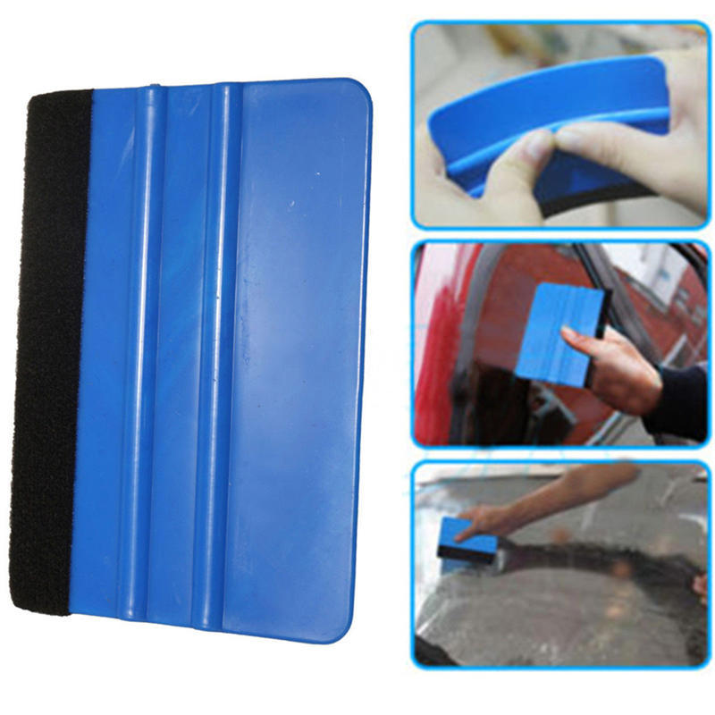 Vinyl Plastic Wrap Applicator Car Squeegee Decal Soft Felt Edge Scraper Tool