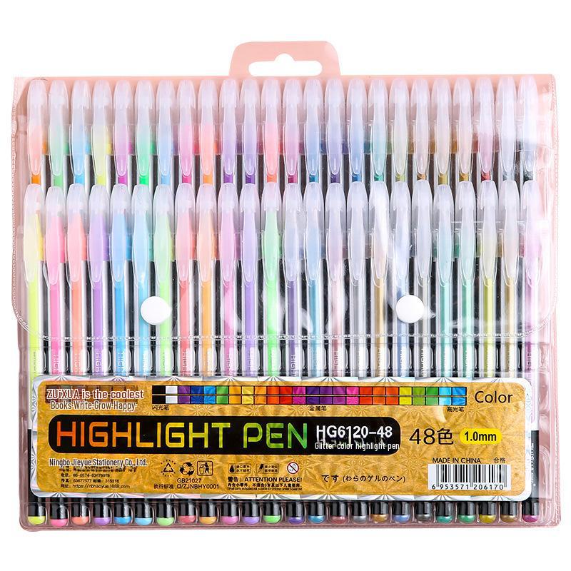 Ручка Luminous Quicksand Silver: Перламутровый маркер, меняющий цвет, для флуоресцентных заметок