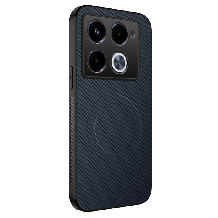 TQ Series Magnetic Carbon Fiber Texture PC Hybrid TPU Phone Case For Infinix Note 60 Ultra 5G, Anti-Slip Slim Protective Cover