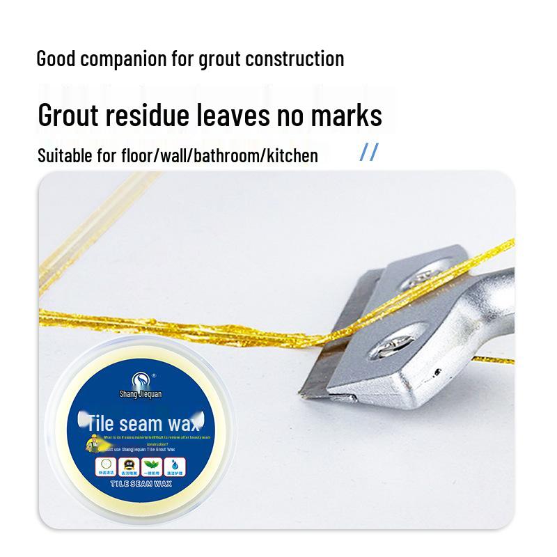 Shangjiequan 160g Tile Grout Wax: Stain Remover & Antique Tile Adhesive Cleaner