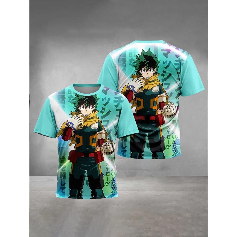 Children's Summer 3D Printed Clothing My Hero Academia Boys and Girls' T-shirts Short-sleeved Tops