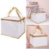 Reusable Aluminum Foil Tote Bag Zipper White Thermal Pizza Insulated Bag Insulated Thermal Cooler Bag