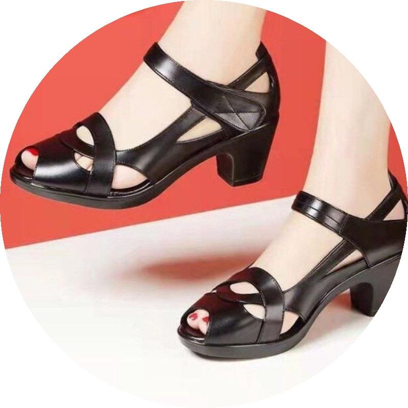 Women Platform Heels Sandals Without Grinding Feet Sandals Suitable For Shopping Indoor Walking Comfortable Fashion