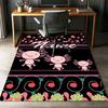 Custom Name Axolotl Printed Carpet,Rug for Office Chair Living Room Bedroom Kitchen Room Decor Gifts.