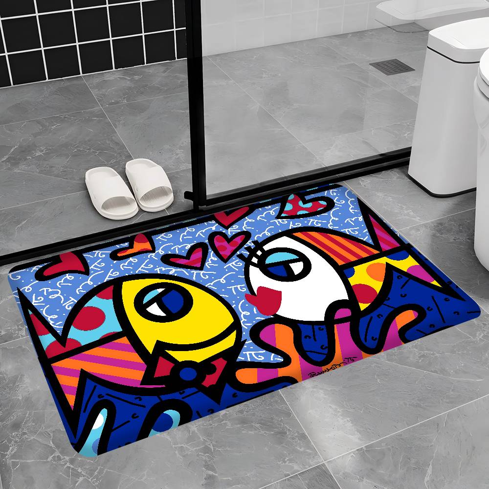 Britto Quick Drying Dish Door Mat Washable Non-Slip Living Room Sofa Chairs Area Mat Kitchen Doormat Area Rug