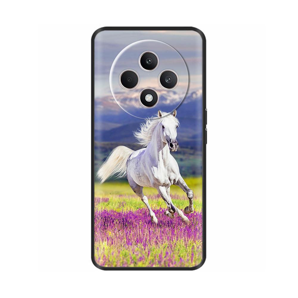 Чехол для Oppo Reno12 F CPH2687 Чехол Милое Сердечко Мягкий Черный Силикон Защитные Чехлы для Reno 12F Reno12F 5G 2024 Fundas