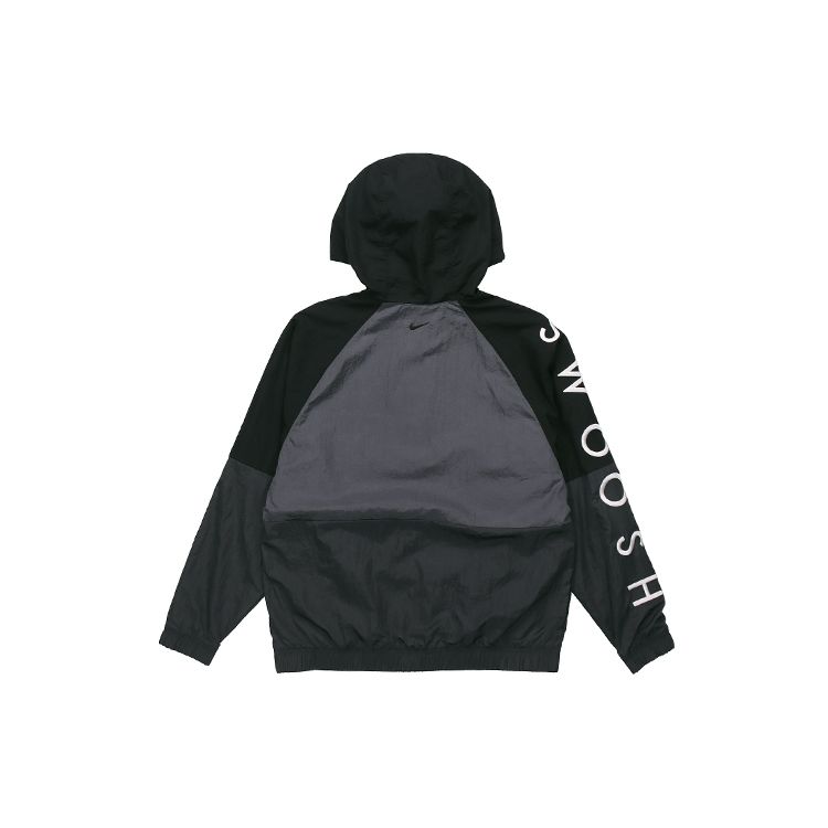 Nike Спортивная одежда Swoosh Тканая куртка с длинным рукавом Мужская верхняя одежда Черный CU3886-070