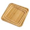 Kitchen Square Bamboo Serving Tray Tableware Tray Long Lasting Durability
