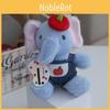 Cute Elephant Plush Toy Keychain With Patterned Scarf For Kids