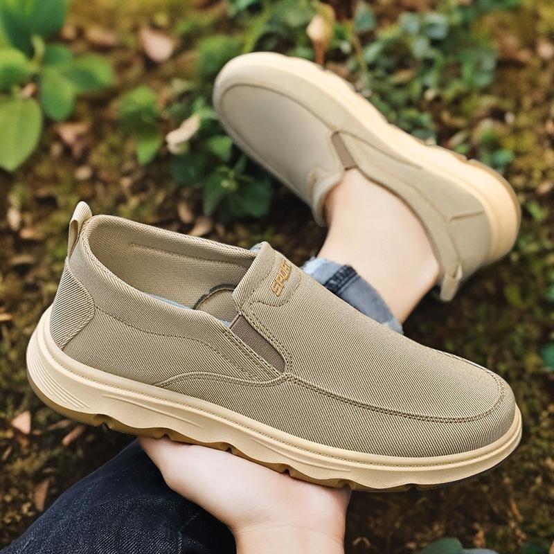 Shoes Men's Cloth Shoes Casual Shoes Autumn One-pedal Breathable Old Beijing Cloth Shoes Shallow Mouth Lightweight Single Shoes