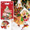 20Pcs Christmas Gift Bag Festive Candy Cookie Bag Santa Claus Deer Pattern Packaging Bag for Holiday Decor