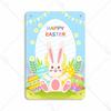 Mfoever Easter Vintage Tin Sign Poster Easter Bunny Promotions Wall Easter Egg Decoration Reminding Metal Painting Decor X CM