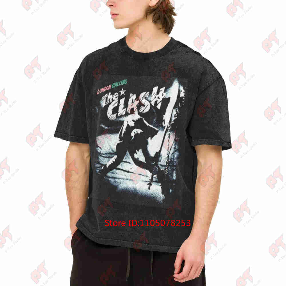 Футболка The Clash London Calling Винтажная стираная 100% хлопок