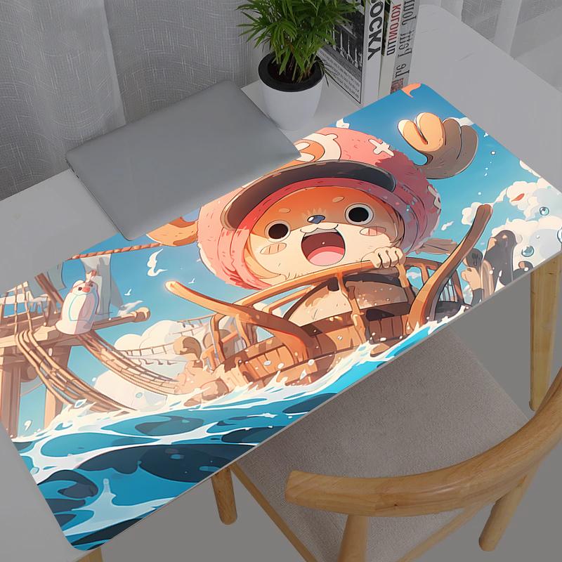 Large Mouse Pad One Piece Chopper Carpet Laptop Pc Gamer Keyboard Mat Xxl Mousepad Edge White Tassel Rubber Table Mat