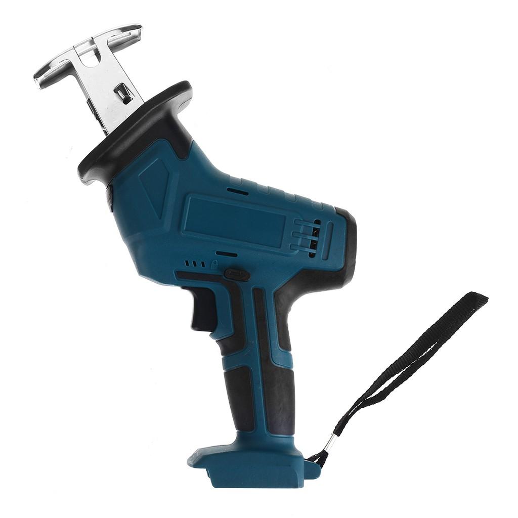 Аккумуляторная сабельная пила 88 В + 4 пильных полотна Инструмент для резки металла по дереву Портативные деревообрабатывающие фрезы с зарядкой аккумулятора 1/2 в пластиковом корпусе