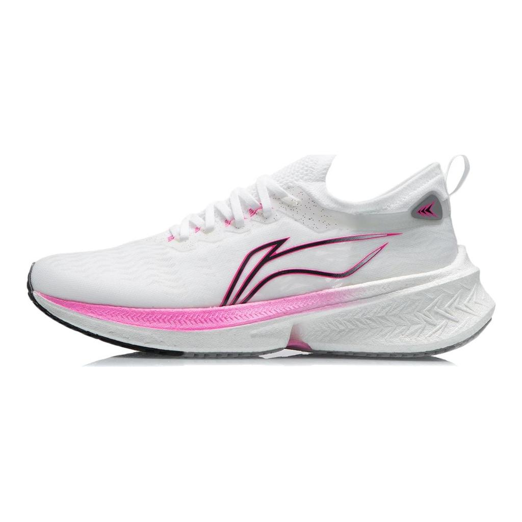 Li Ning Feidian Discovery Амортизация, Износостойкие Низкие Беговые Кроссовки Женские Белые ARMR006-1