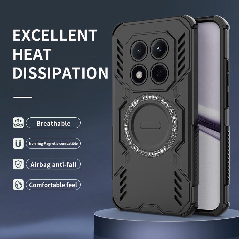 Чехол для телефона с магнитной притягательной деталью для OnePlus ACE5 Ultra/OnePlus 13 13T 13R/OnePlus Nord4/OnePlus ACE5, чехол с задней крышкой для отвода тепла