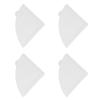 100pcs Coffee Filters Soft Texture Wood Pulp Coffee Filter Paper Cone for Drip Coffee Maker