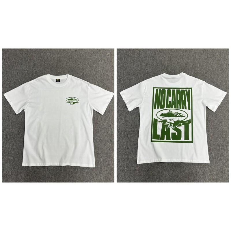 Cortez Phantom Letter Print Short Sleeve T-Shirt Couples Loose Fit Cotton Tee Teens Daily Wear