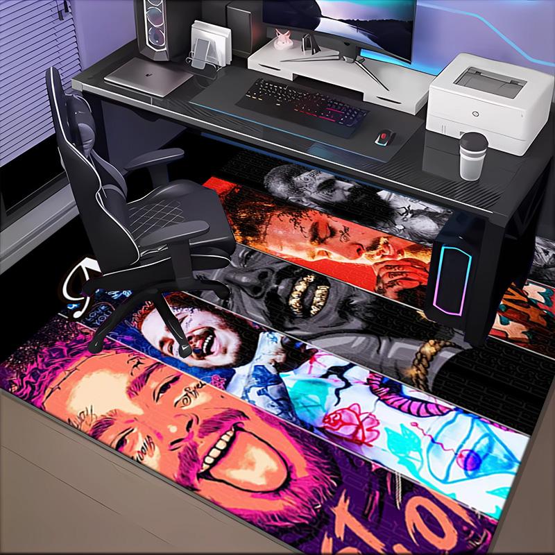 Custom Name Post Malone Artwork Rug Game Carpet, Floor Mat for Bedroom Living Room Entryway Rug, Home Decor Idea Gift for Christmas birthday