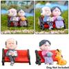 Fairy Garden Micro Landscape Couple Dolls Miniatures Toy Grandparents Figurines Home Decor