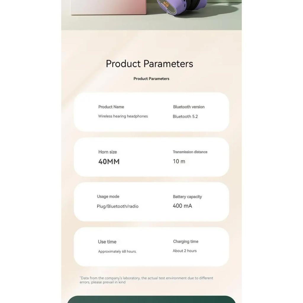 Цифровой дисплей Беспроводные Bluetooth-наушники Гарнитуры с шумоподавлением Hi-Fi Стереонаушники Спортивные геймерские наушники Поддержка TF/FM