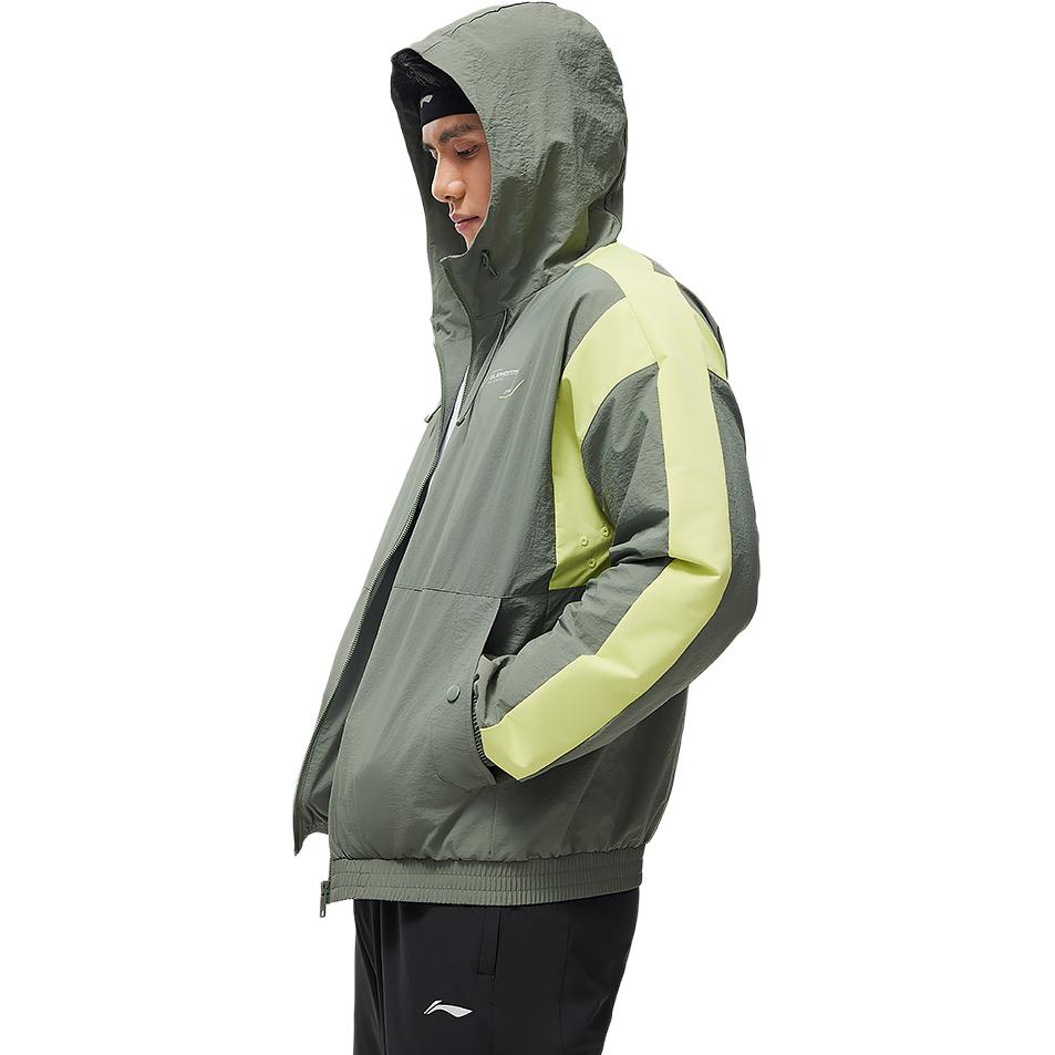 Li Ning Куртки и пальто серии Fitness Мужские Улитка Дымчато-зеленый AFDU061-7